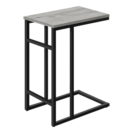 Monarch Specialties End Table, 18 W, 24 H, Particle Board, Metal, Grey I 2171